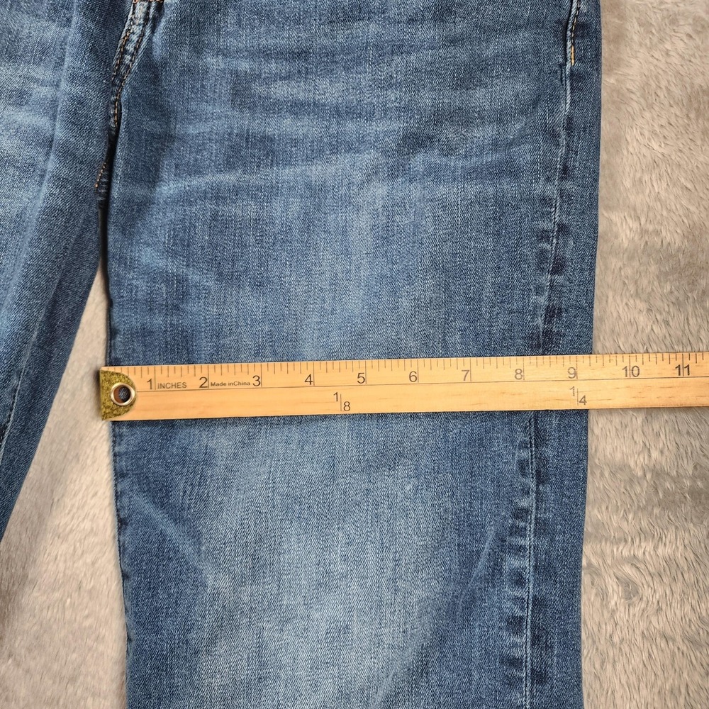 American Eagle Pants Mens 32x32 (Fits 30x30) Blue Original Bootcut Denim Stretch - Picture 3 of 13